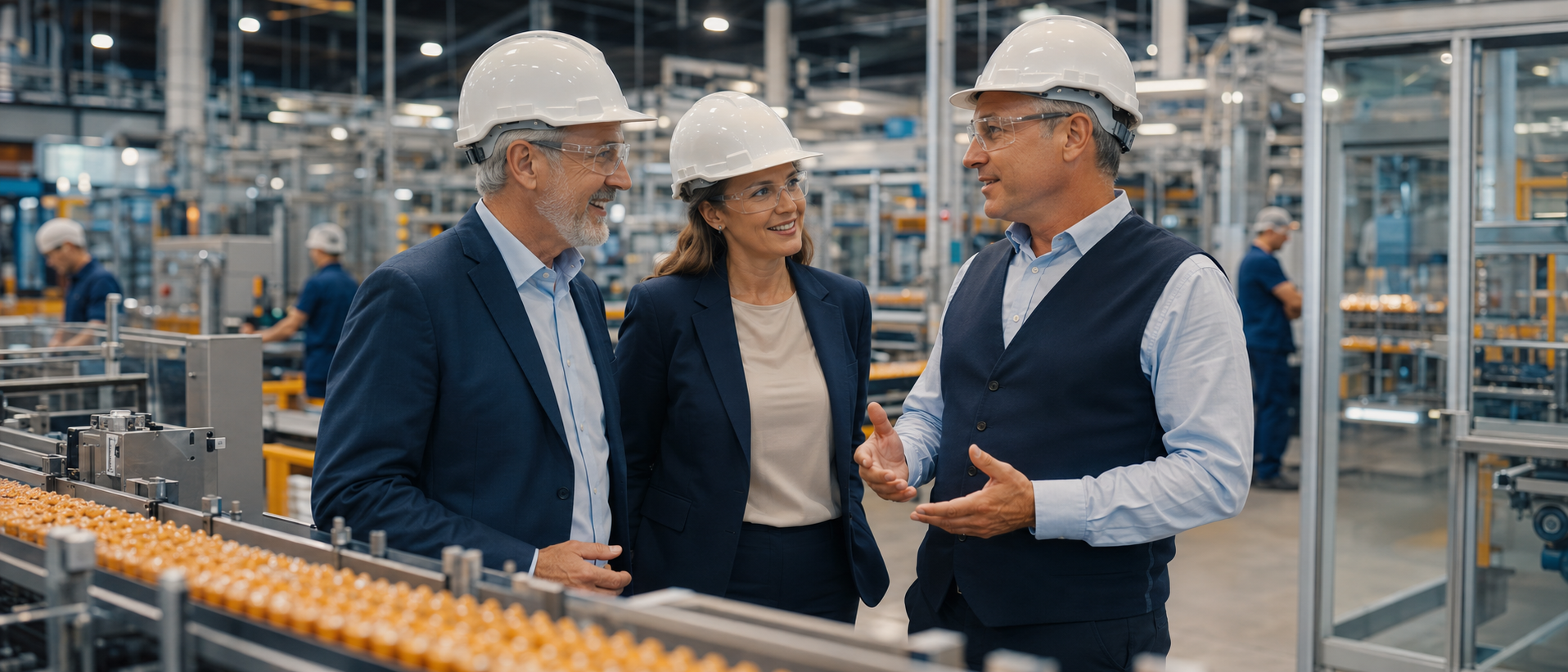 Liderança técnica em chão de fábrica moderno